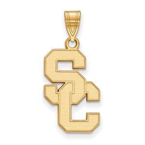 14K Yellow Gold Plated S.S. U. of Southern California Large Pendant